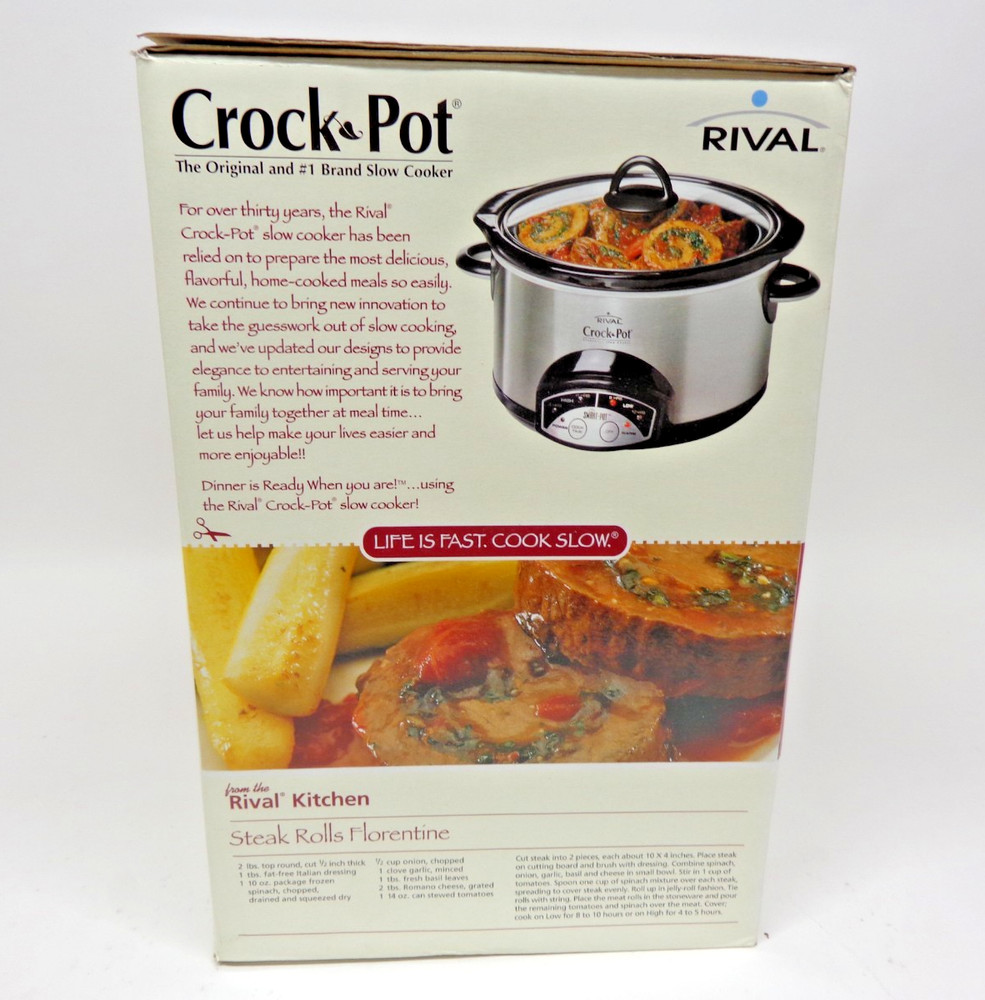Rival 38501 C 5 qt Automatic Oval Crockpot