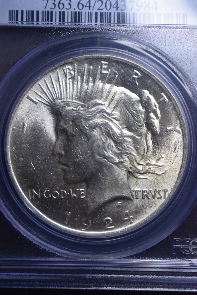 1924 Peace $1 PCGS MS64