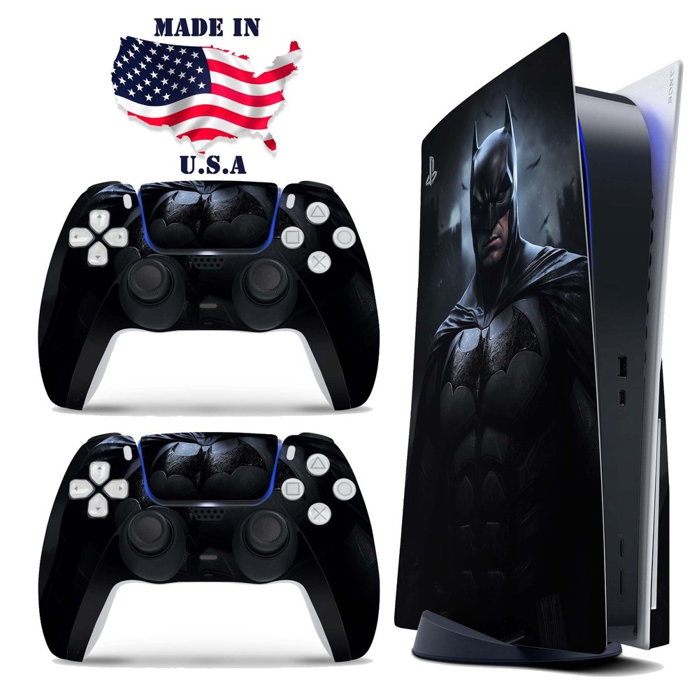 Batman PS5 Console & Controller Vinyl Skin Wrap Decal Set