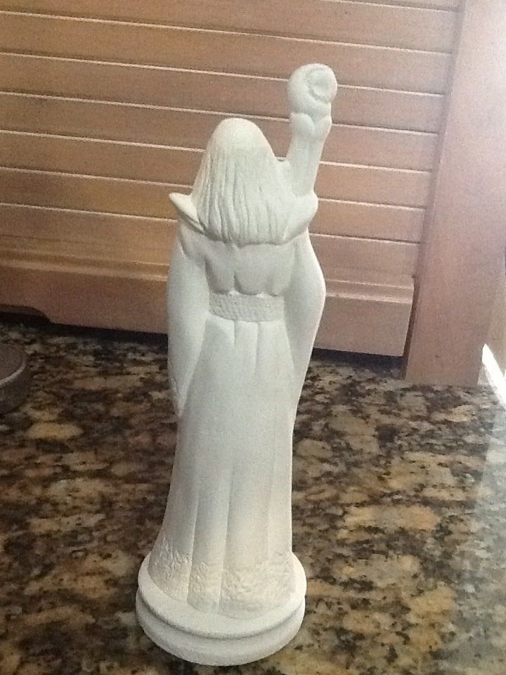 Ceramic Bisque Small wizard, replacement chess set U Paint, Ready to Paint