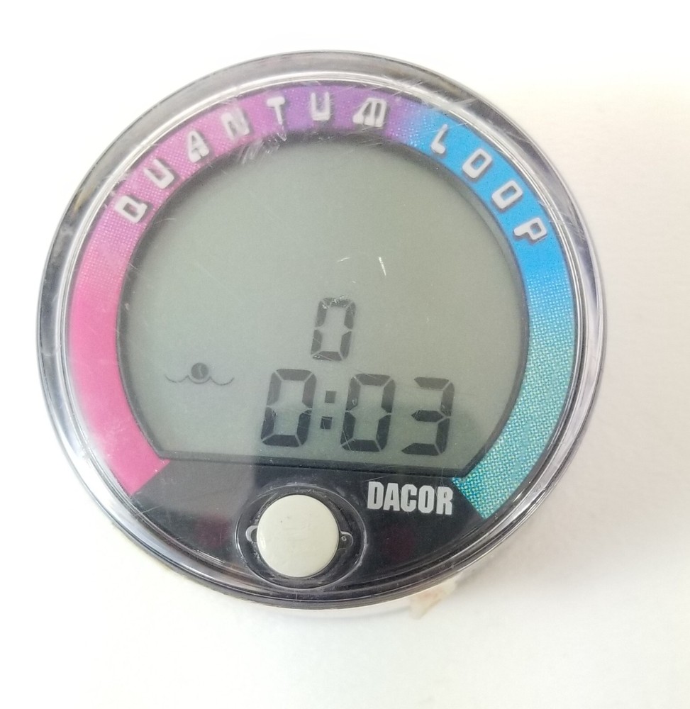 DACOR Quantum Loop Digital Depth Gauge Diving Computer Puck Module Bottom Timer
