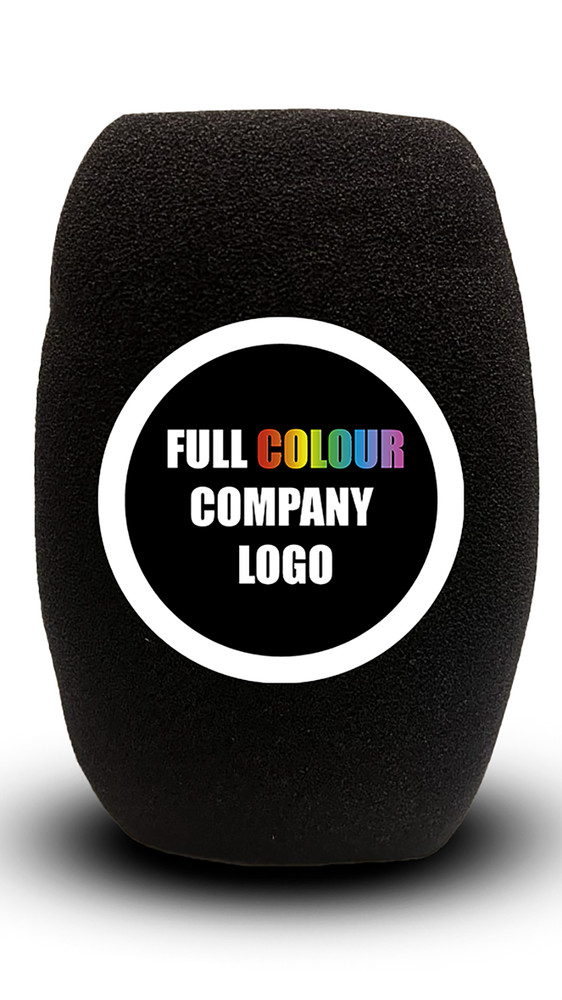 Custom printed Logo 4 sided square microphone Foam Windshield Pop Filter Cover