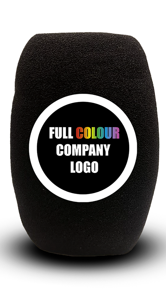 Custom printed Logo 4 sided square microphone Foam Windshield Pop Filter Cover