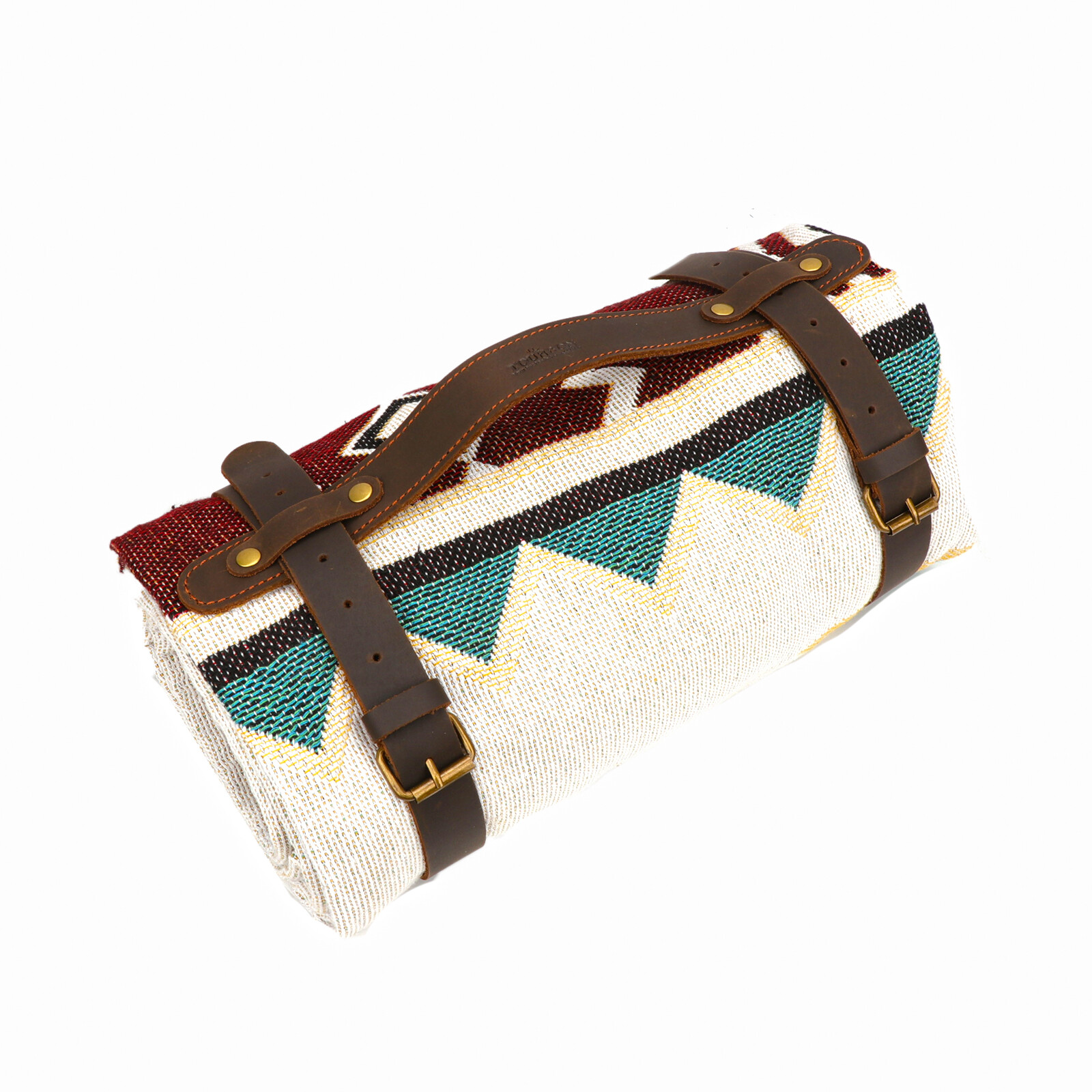 Leather Picnic Motorcycle Blanket Carry Handle Belt Bedroll Strap-Xmas Gift