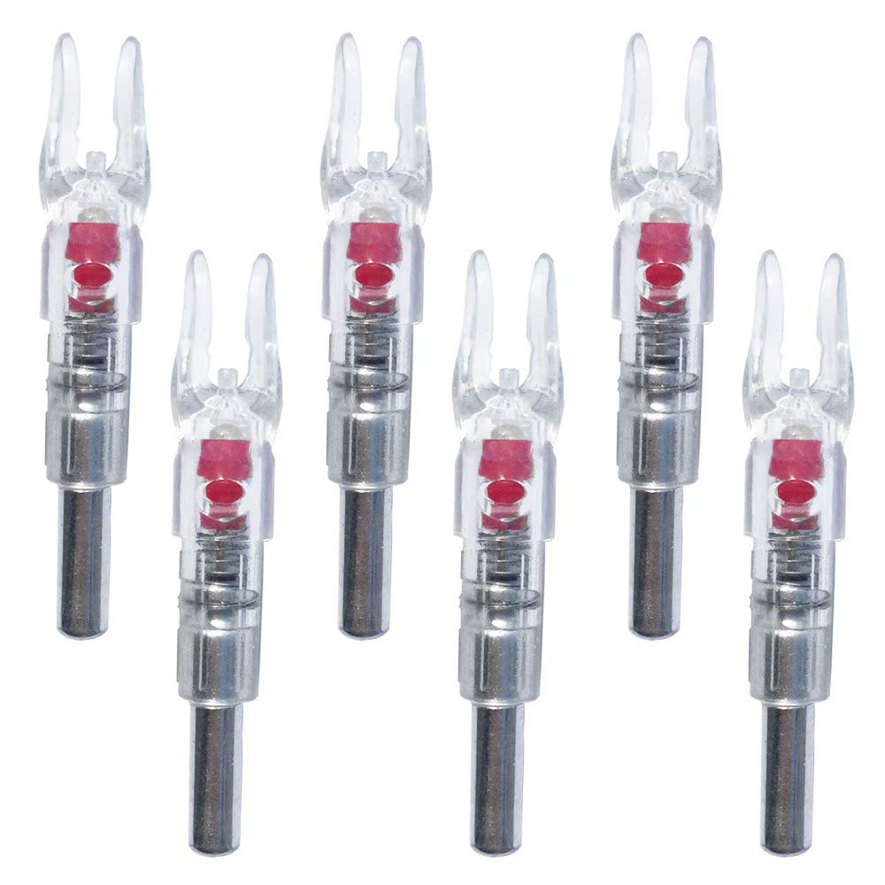 6PCS-S Lighted Nocks for Arrows with .244/6.2mm Inside Diameter Compound Bow ...