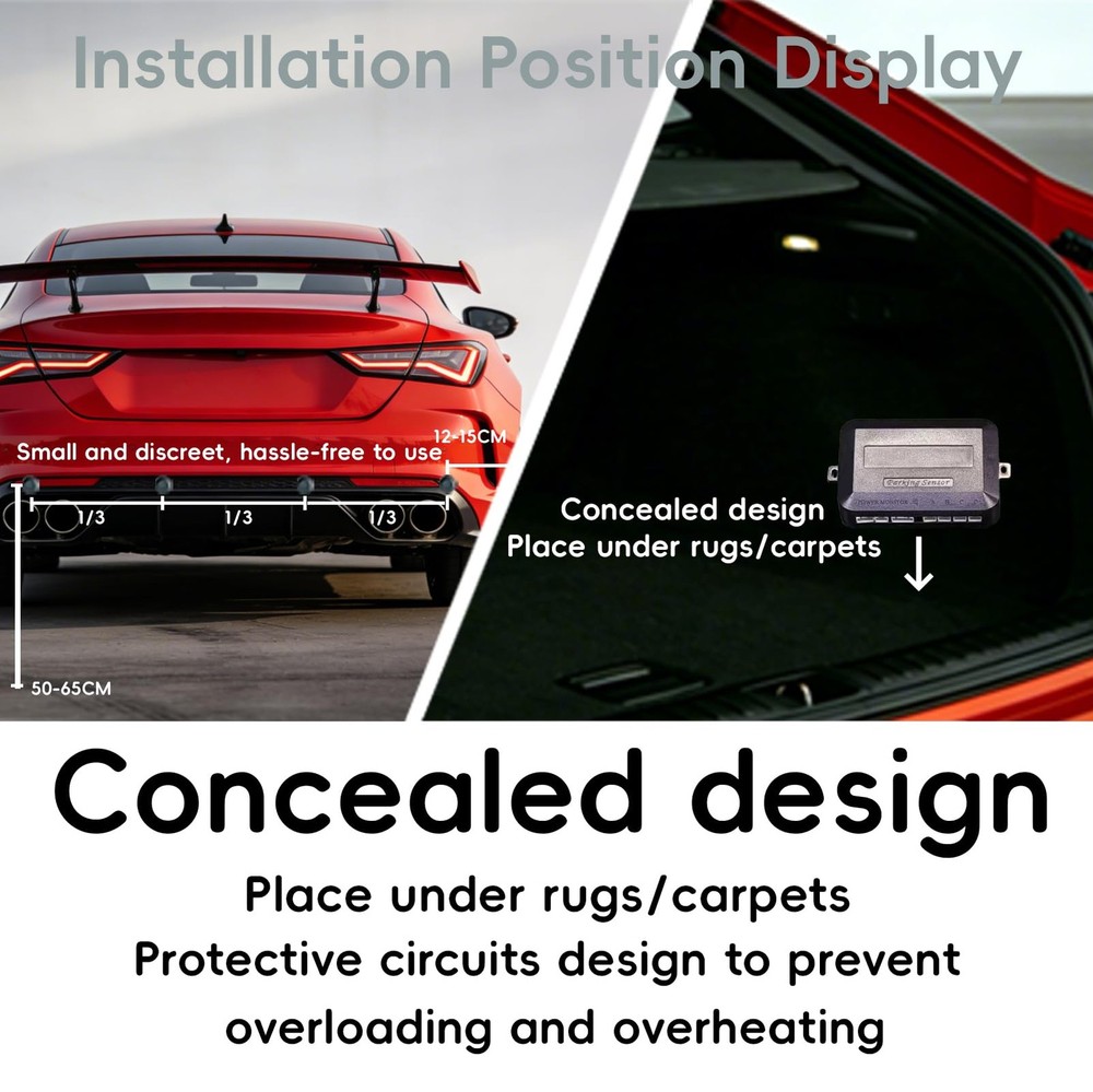 Parking Sensor Kit Backup Sensor Kit Reverse Sensor for Car 18 Color Options ...