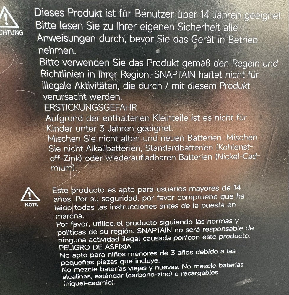 Snaptain Drone - P30 Pro 4K Camera GPS and Remote Controller, Case, Extras