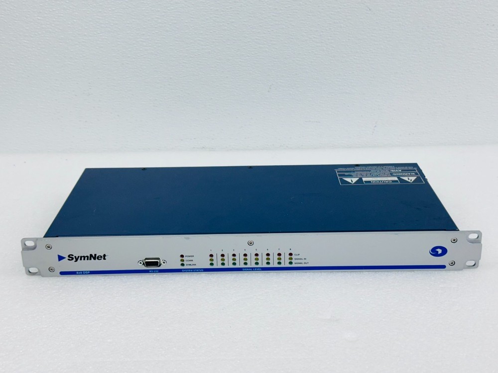 Symetrix SymNet 8X8 DSP Rack Mountable Audio Matrix Digital Signal Processor 🚚