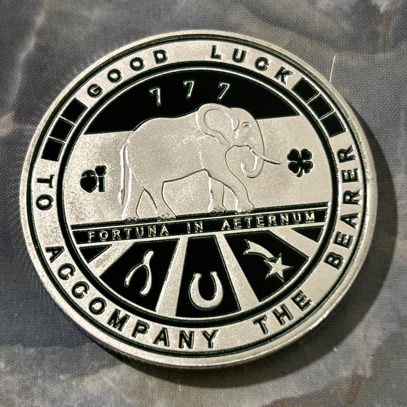 Irish Shamrock Lucky🍀777 Golf Ball Marker Pocket Coin-Metal 1.5" Premium Grade