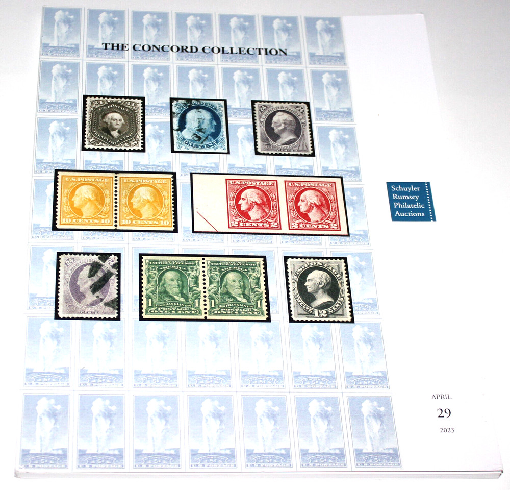 Stamp Auction Concord Collection Schuyler Philatelic Auctions April 2023 LT