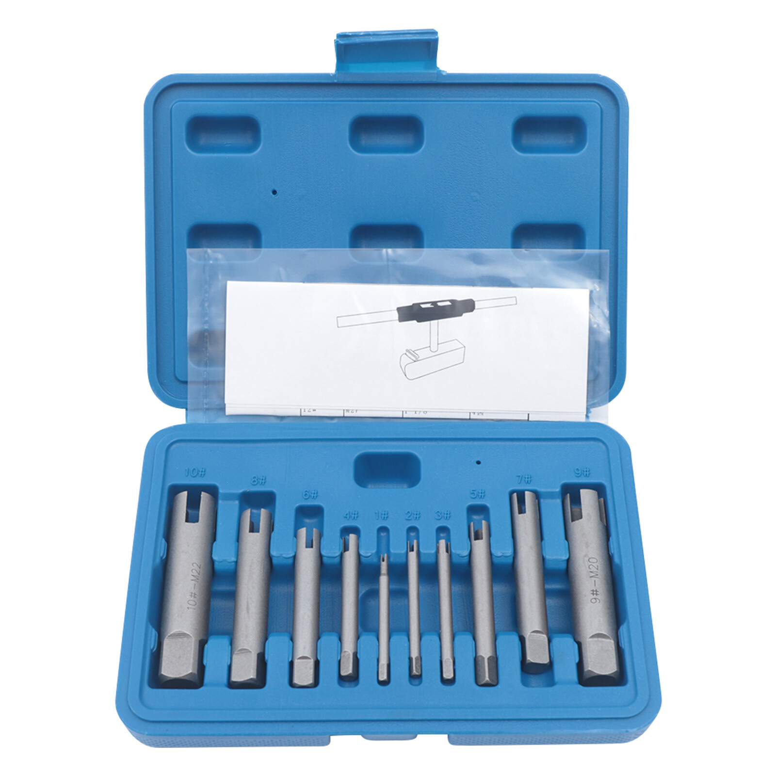 HSS Broken Tap Extractor Removal Tool Set 10 Pcs (1#-10#) 3 or 4 Claws ZS