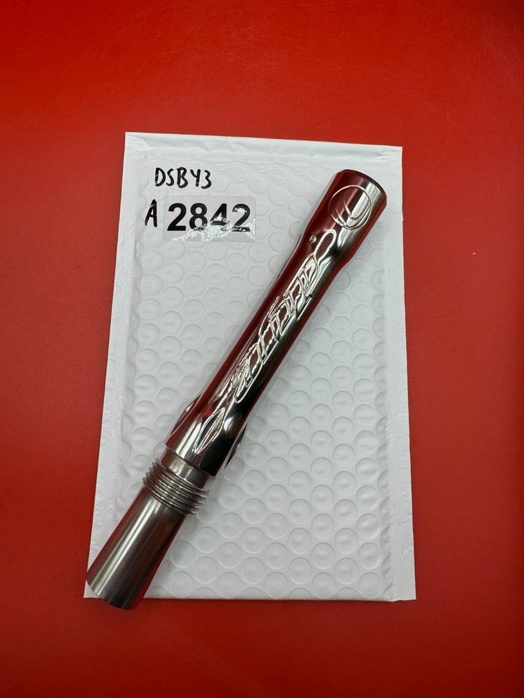 Dye SS Angel Threaded .688 Paintball Barrel Back - Silver