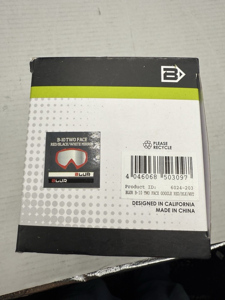 Blur Optics B-10 Goggles - Two Face