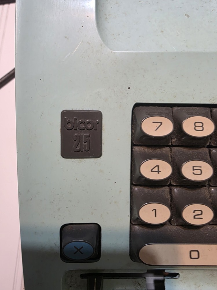 Vintage Bicor Model 215 Electric Adding Machine