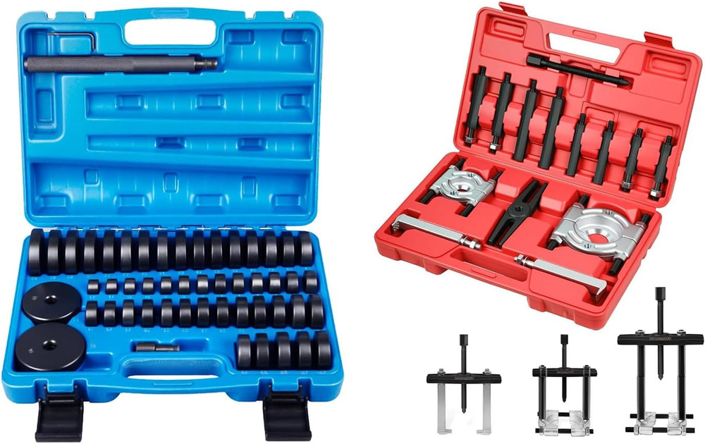 52 in 1 Custom Bushing Driver Set - Bundle with - 14Pcs Bearing Separator Puller