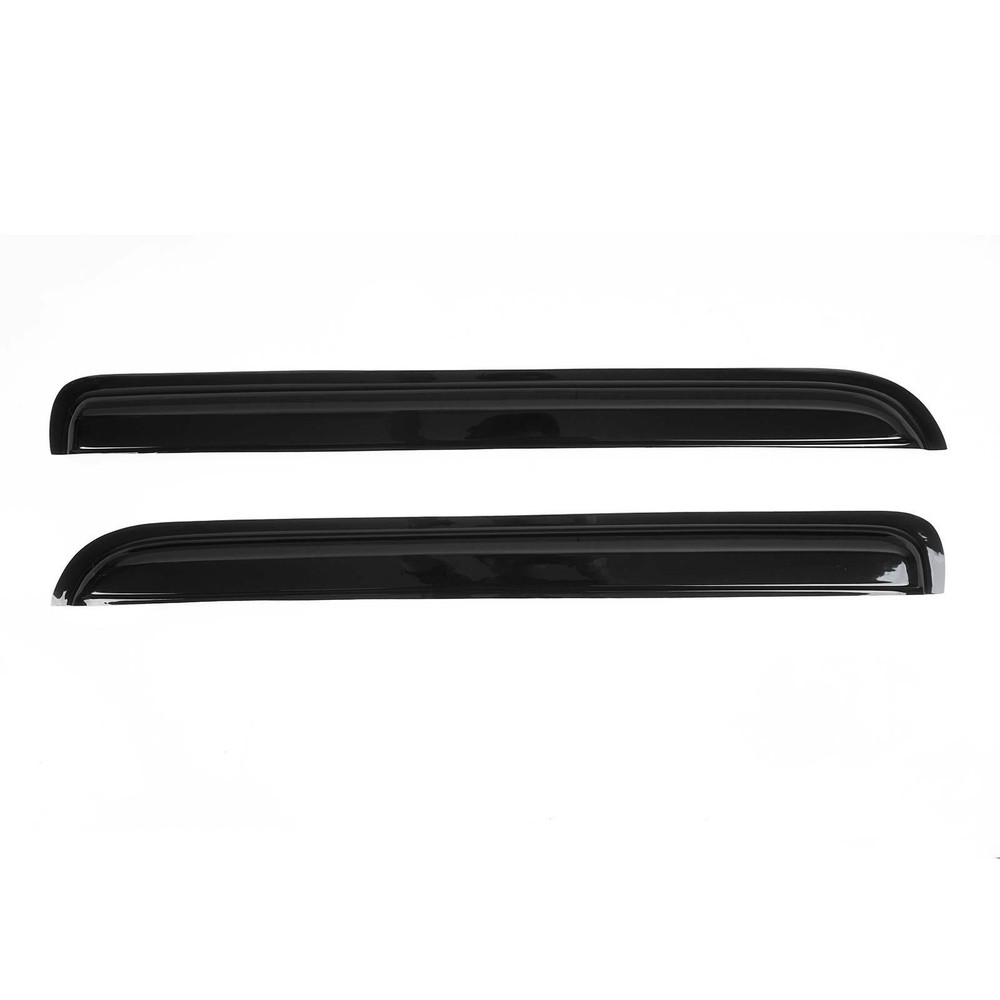 2014-2018 Chevy Silverado 4DR Crew Cab BLACK Door Vent Visors Window Rain Guards