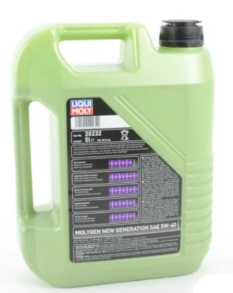 LiquiMoly MOLYGEN Fully Synthetic Motor Oil SAE 5W-40 8 Liters