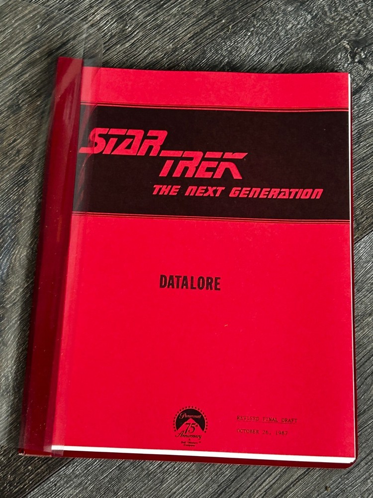 STAR TREK Script The Next Generation Datalore Revised Final Draft Oct 26 1987