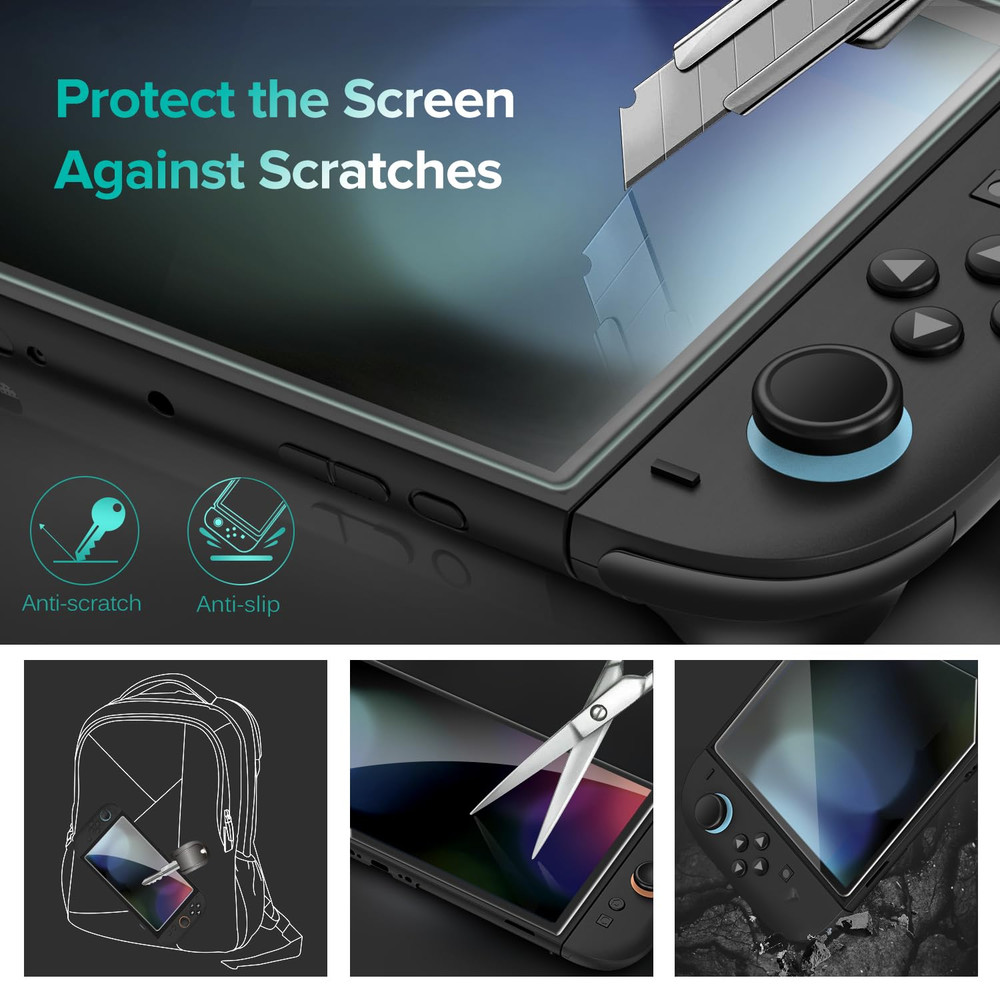 Ivoler 3-Pack Screen Protector Tempered Glass for Nintendo Switch 2 Model 2025,