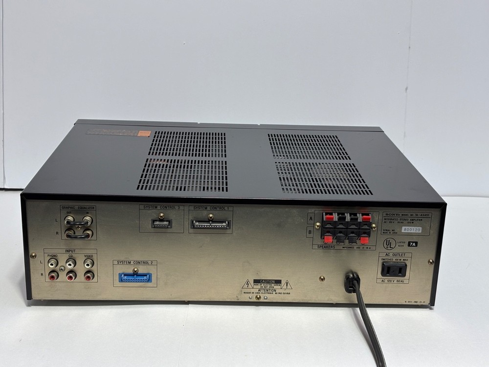 Sony TA-AX455 Integrated Stereo Amplifier – Tested & Working