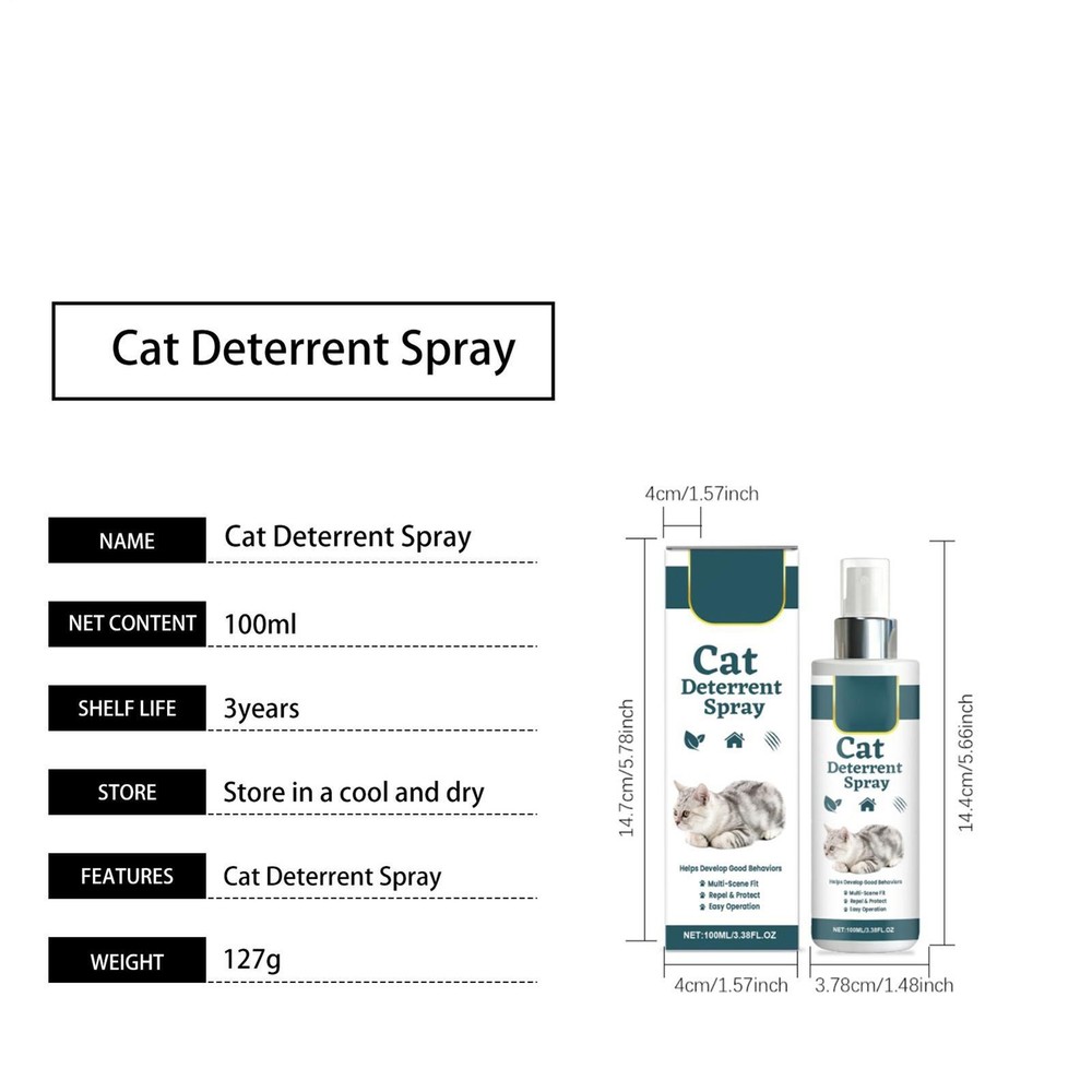 Cat Scratch Spray 100ml Carpet Protector Keep Off Cat Spray for Home