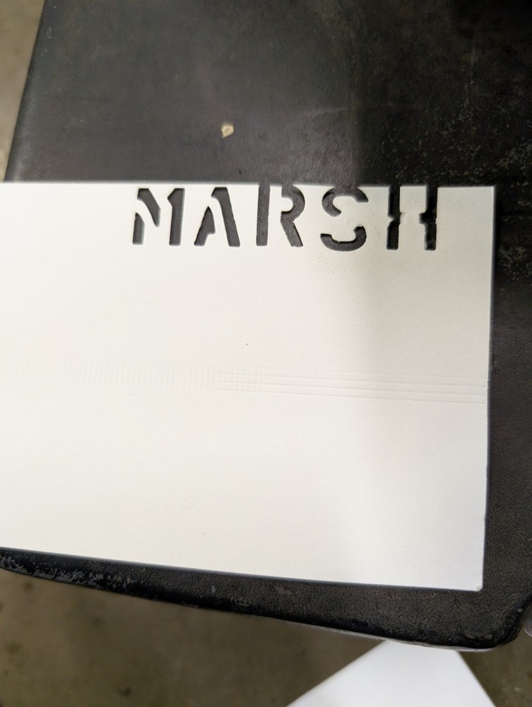 Marsh Stencil Machine 1/2" Letters Model H