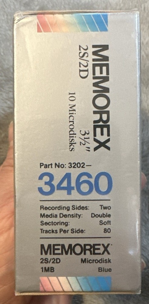 Memorex 2S2D Double Sided 3.5" Microdisks Floppy Discs 10-PACK - SEALED