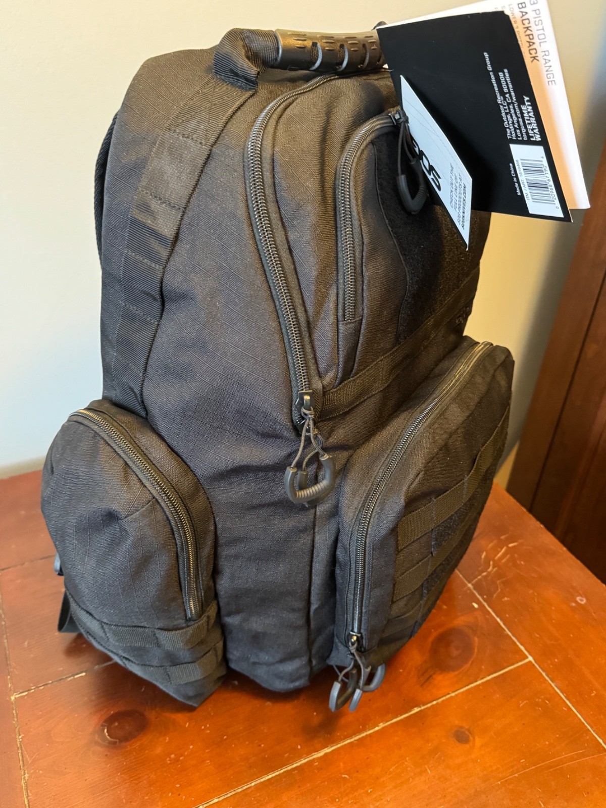 SOG Heavy Duty 3 Pistol Range Tactical Backpack W/3 Gun Cases Brand New w/ Tags