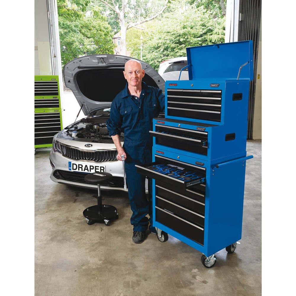 Draper 3 Drawer Tool Chest Blue