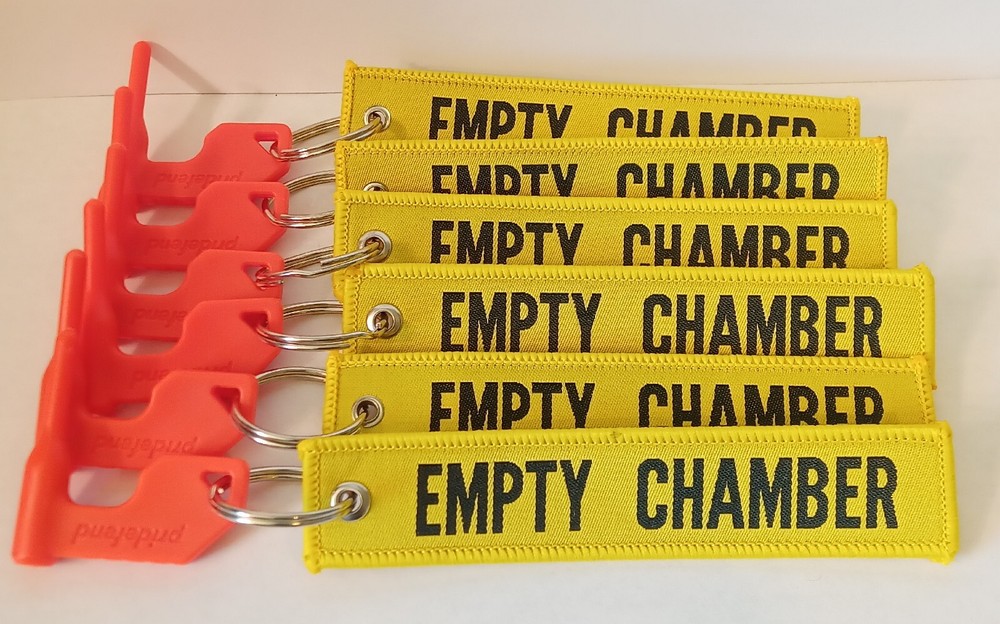 (6pk) Empty Chamber Flag Indicator for Range Safety Gun Firearm Storage
