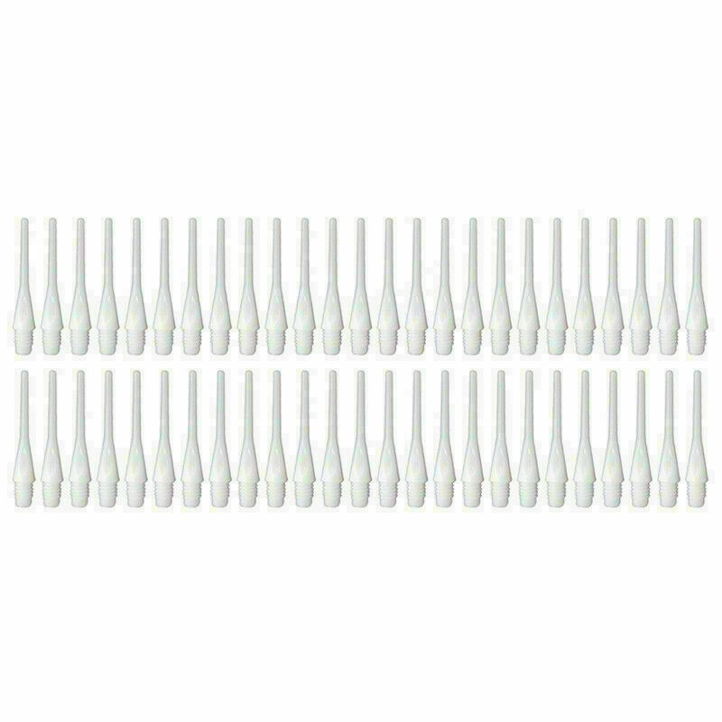 .#*.50-PCS Durable Soft Plastic Tips Points Needles White ... - Hot~ E7Q4
