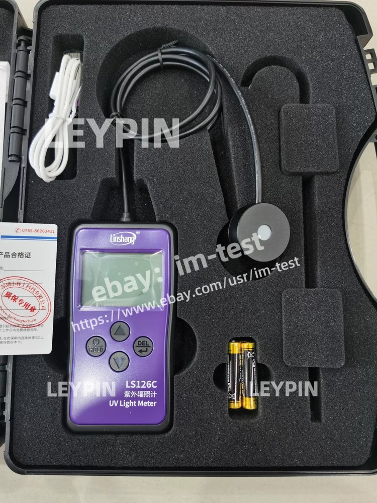 Linshang LS126C UV radiometer, UVC sterilization UV light intensity meter/_/*i