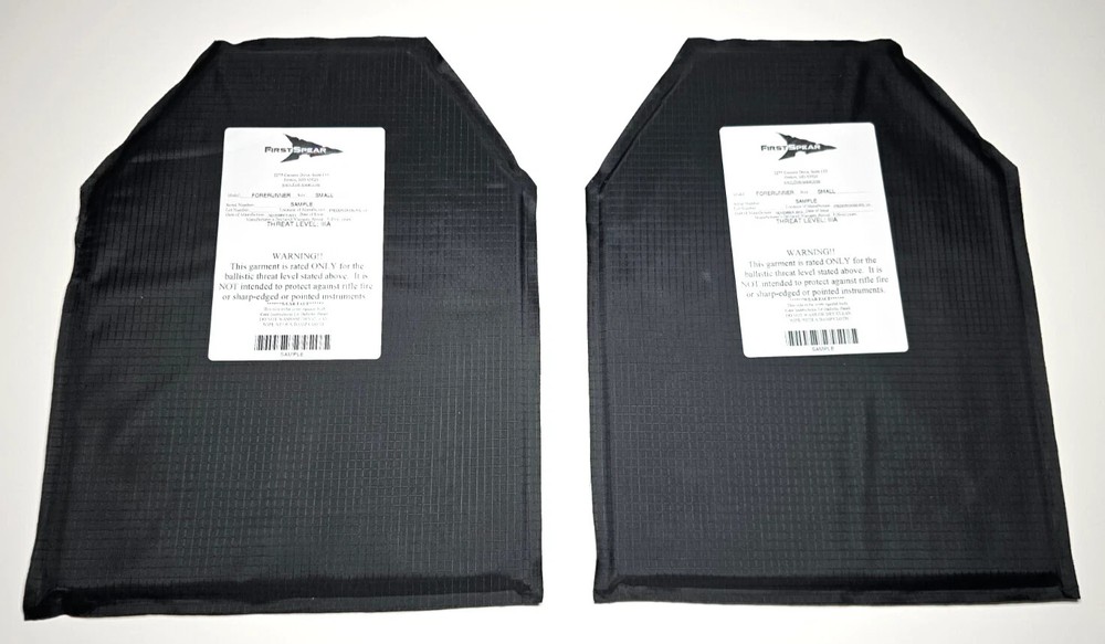 T&E FirstSpear FORERUNNER SAPl cut soft armor L 10x13 panel inserts Level IIIA