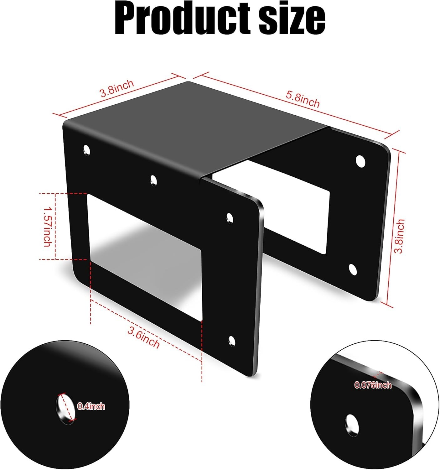 4 Pack Firewood Log Storage Rack Bracket,Indoor Outdoor Adjustable Heavy Duty