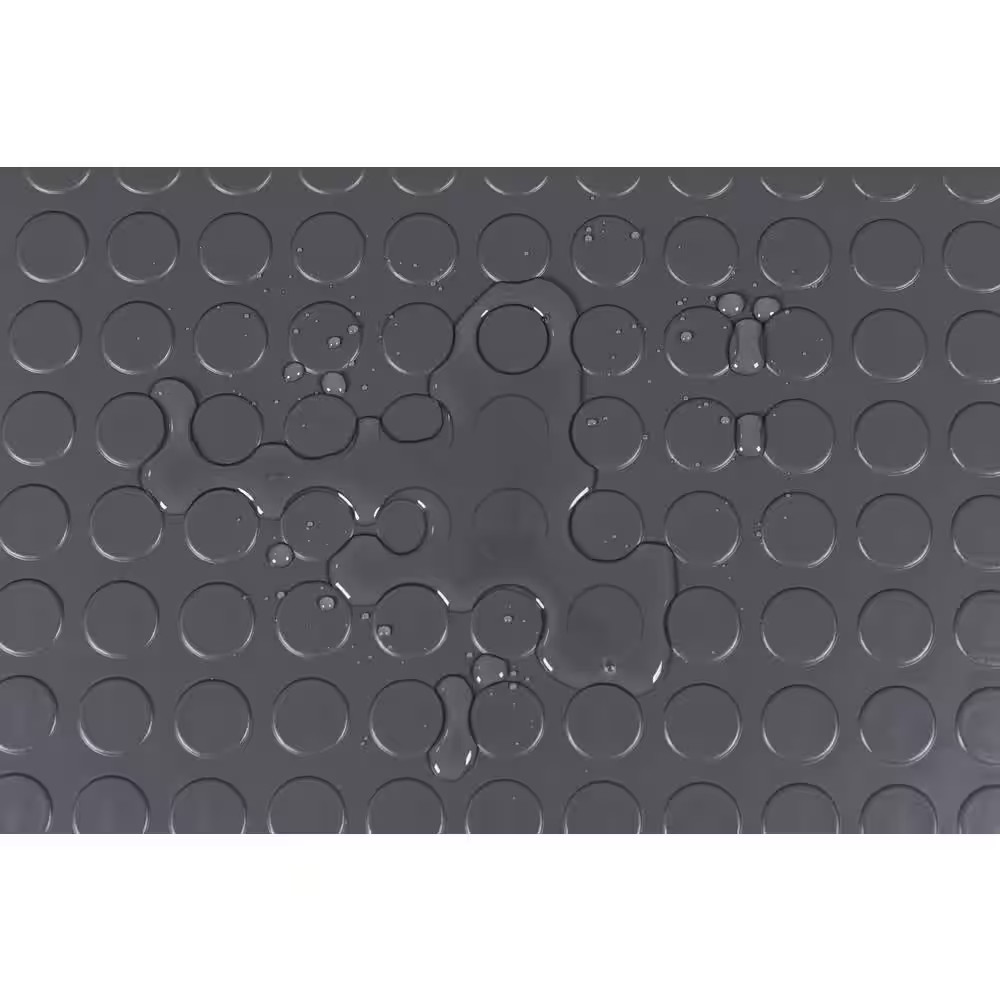 Coin 10X1 Ft. Grey Vinyl Garage Flooring Rolls