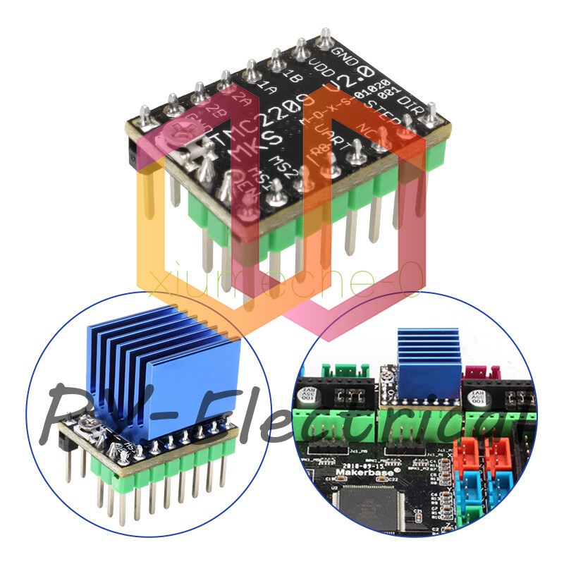 NEW MKS TMC2209 3D Printer Stepper Motor Dirve StepStick UART Replace TMC2208