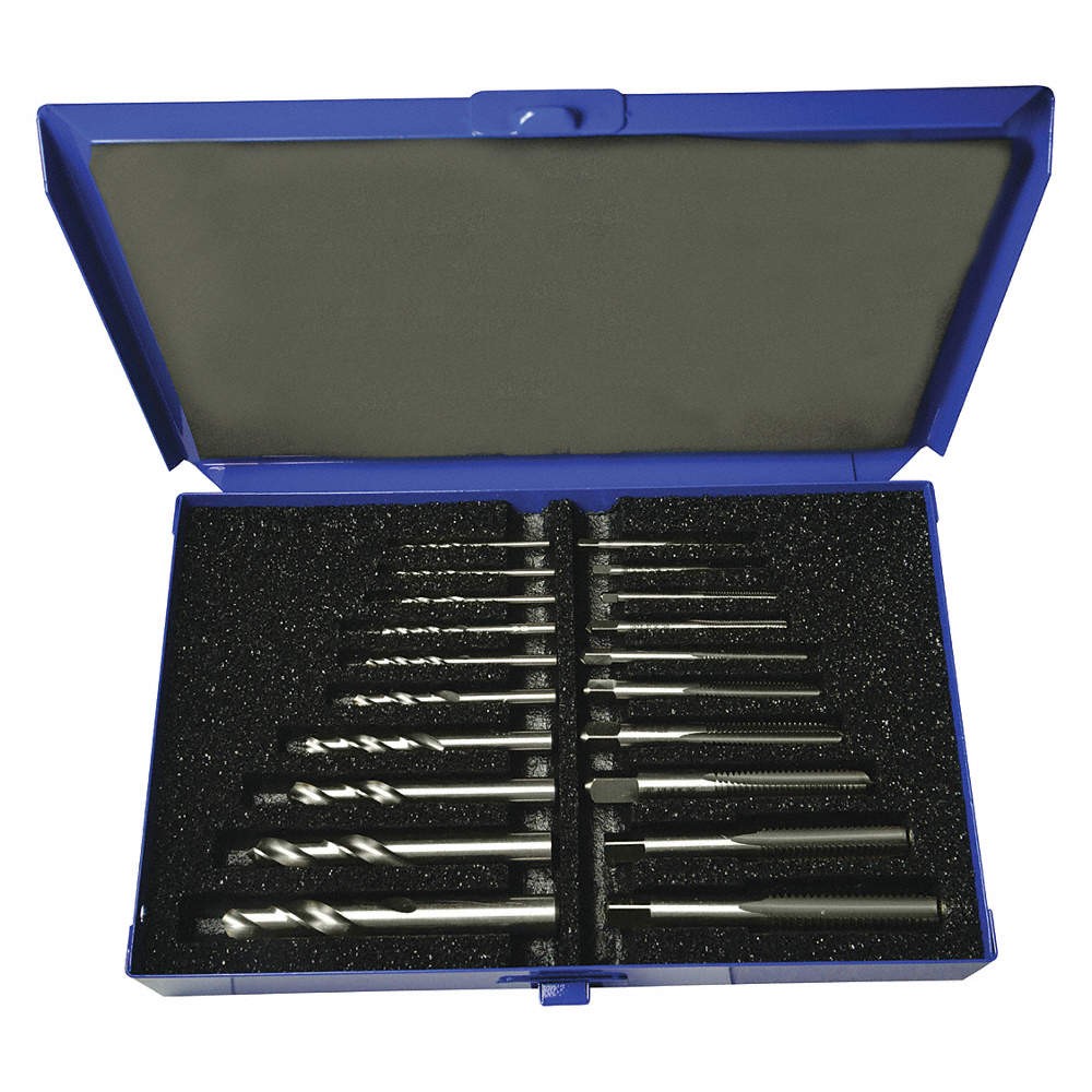 GREENFIELD THREADING 330087 Drill/Tap Set,20pc,UNC 445M44