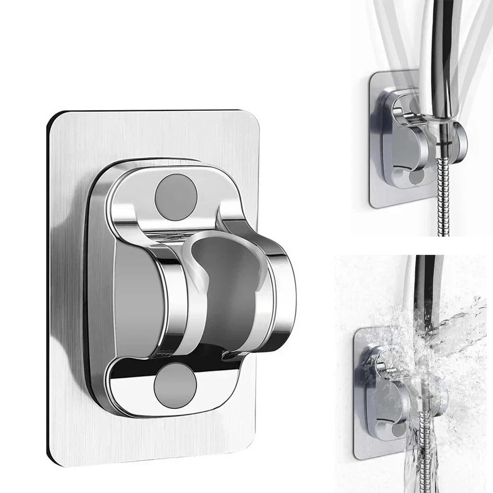 Self-adhesive Handheld Shower Head Holder Adjustable Wall Mount Shower Bracket*
