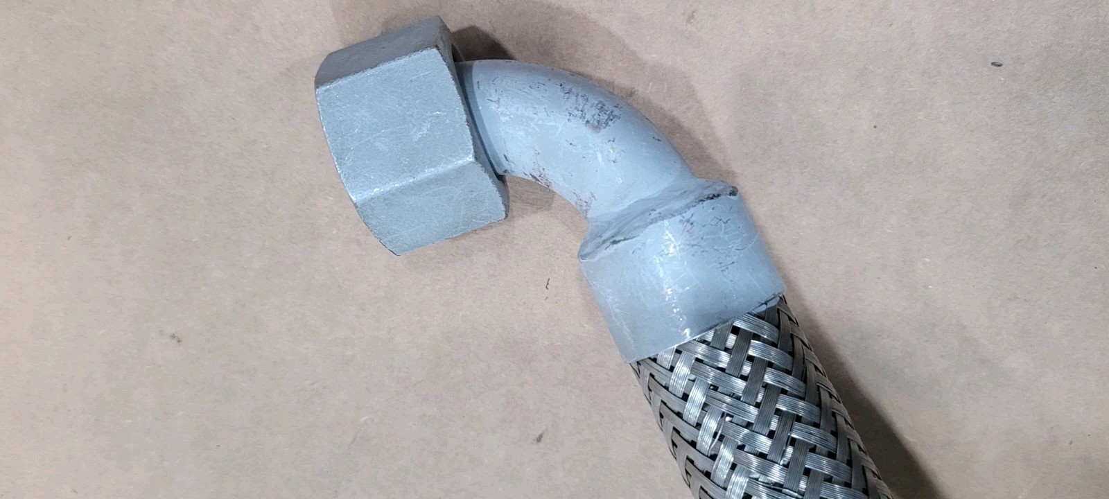 New Flyer AC Discharge Hose Assembly -16 Bus 264876 Stainless Steel 27"