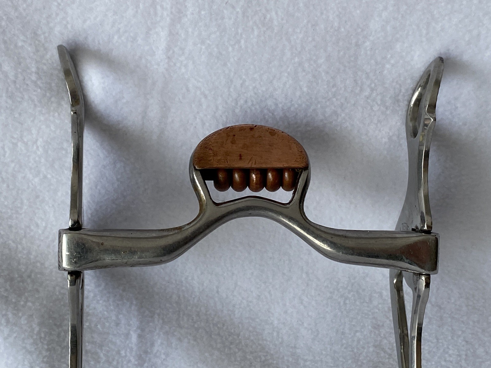 Al TIETJEN Engraved Santa Maria Cheek BIT~4-3/4" Mouth~COPPER Hood & Rollers