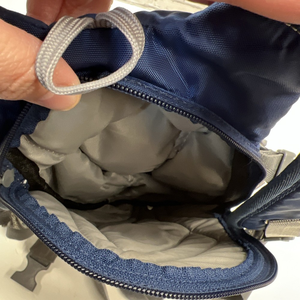 CamelBak Mini M.U.L.E. Kids Hydration Backpack 50 oz Blue/gray With Bladder