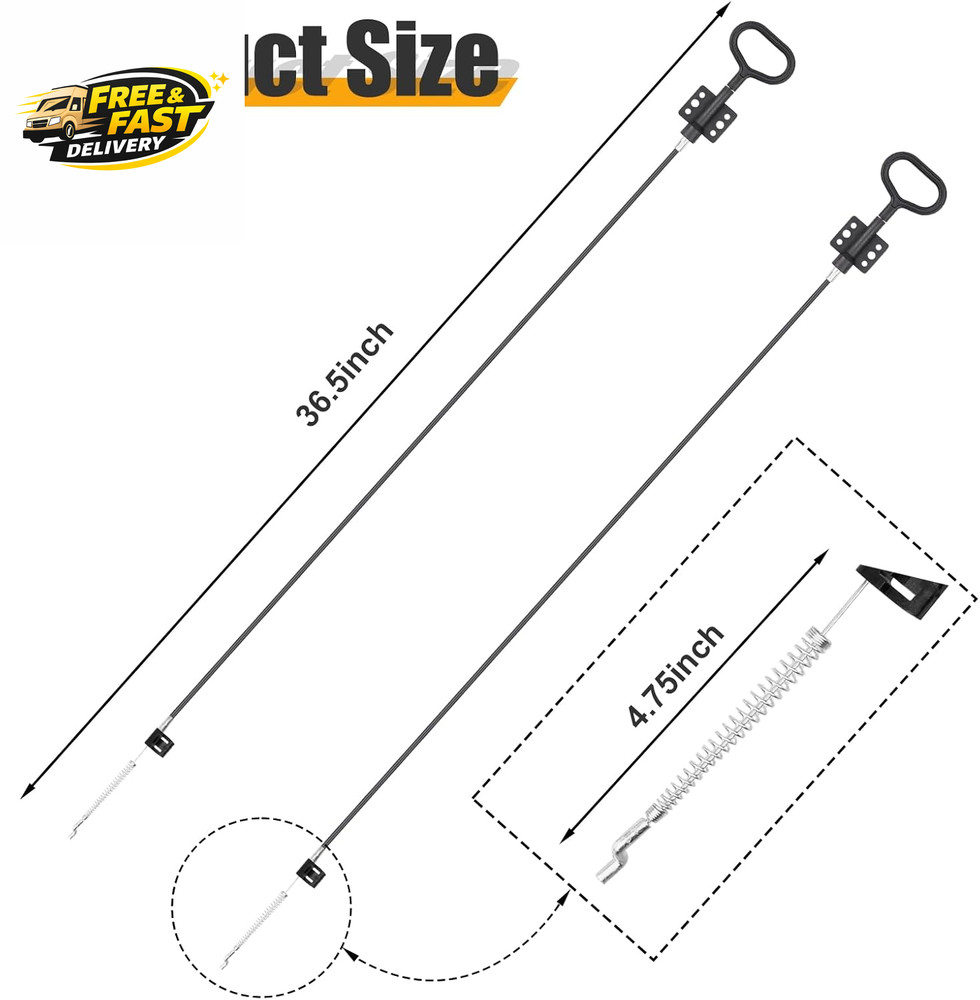 Sofa Recliner Cables, 2PCS Release Cables Replacement D Ring Pull Handle,