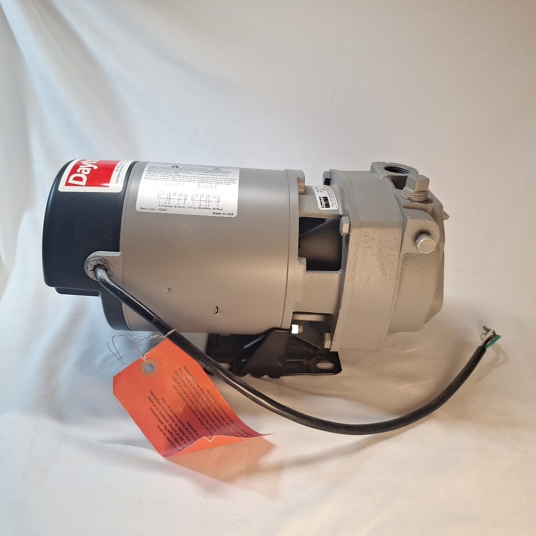 Dayton 1D877 Convertible Well Jet Pump 1/2 HP 1.25" Inlet 0.75" Discharge