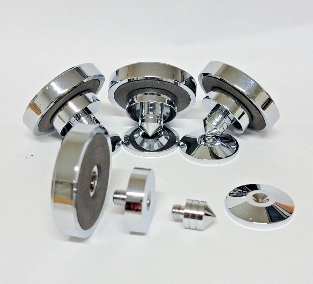 4 Pcs Audio Isolation Cones (Silver)