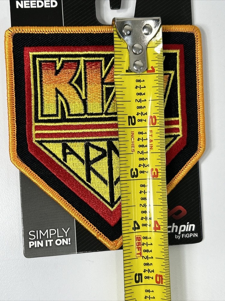 KISS Army Patch Pin No Iron Needed Embroidered Figpin 2019