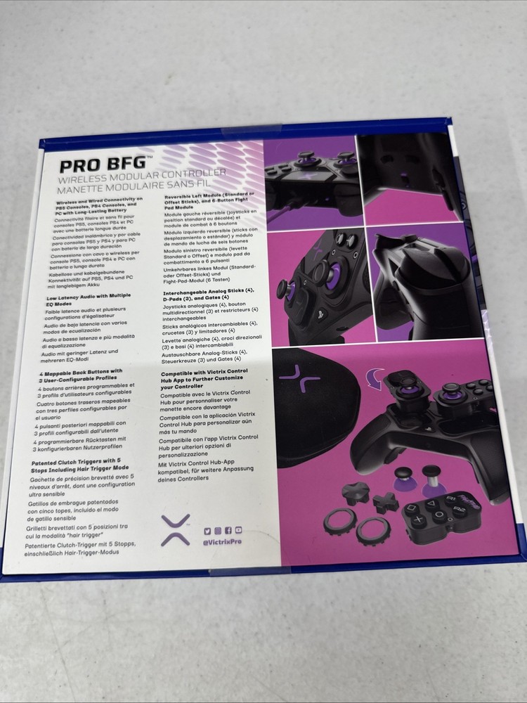 Victrix Pro BFG Wireless Modular Controller for PS5/4/PC Black New