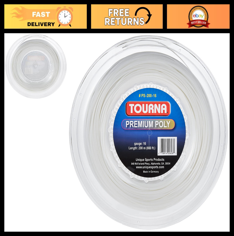 Durable Premium Tennis String - High-Performance Poly for Power & Control