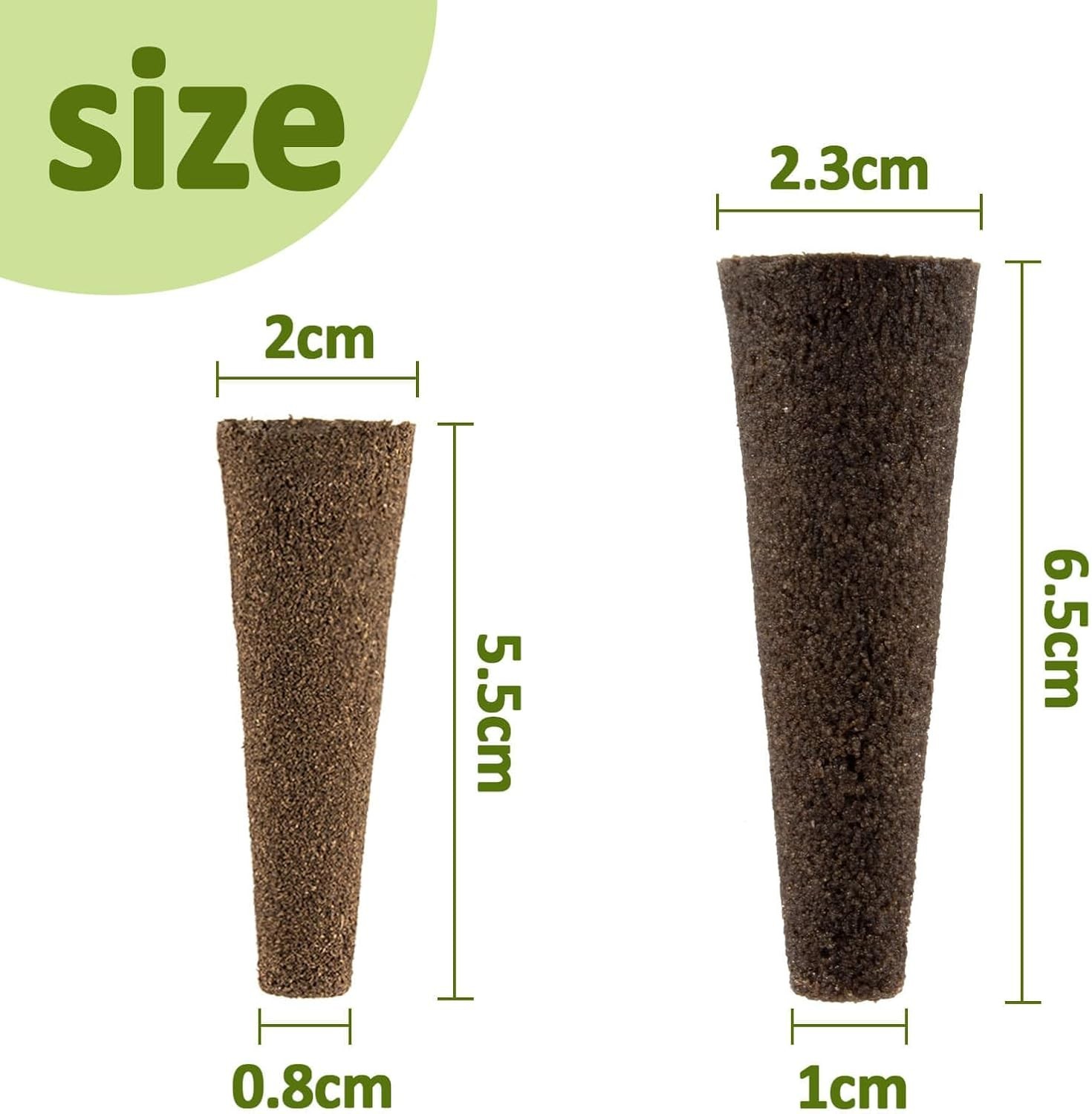 50 pc Hydroponic Grow Sponges Seed Starter Plugs for Herbs, Vegetables & Flowers