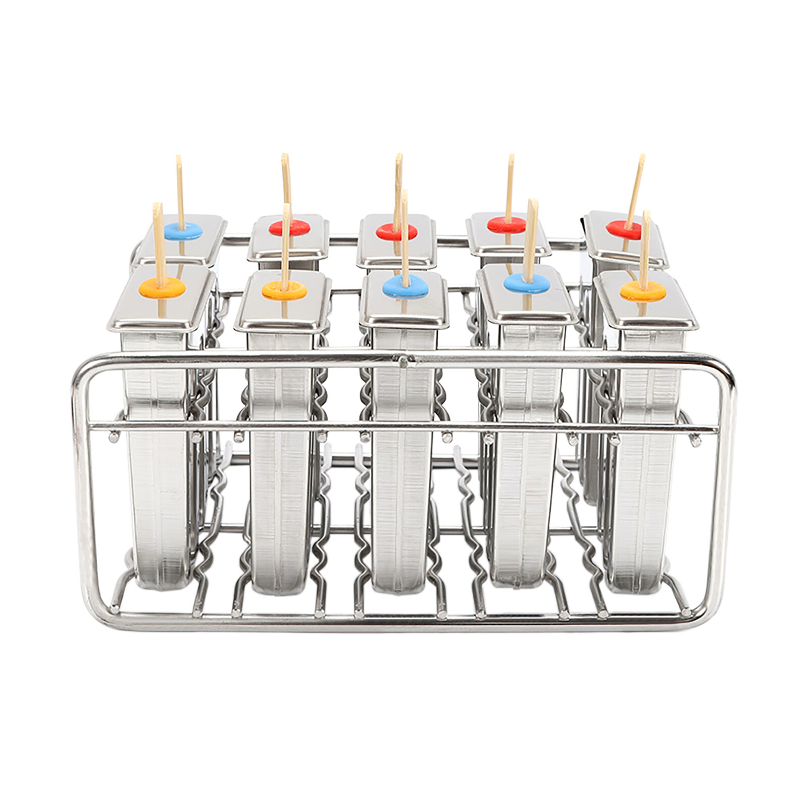 Stainless Steel Molds Pop Lolly Ice lolly Ice Cream Stick Holder Mold 10 PCs