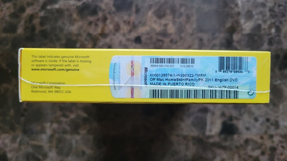 NEW Microsoft Office MAC 2011 for 3 PCs SEALED BOX